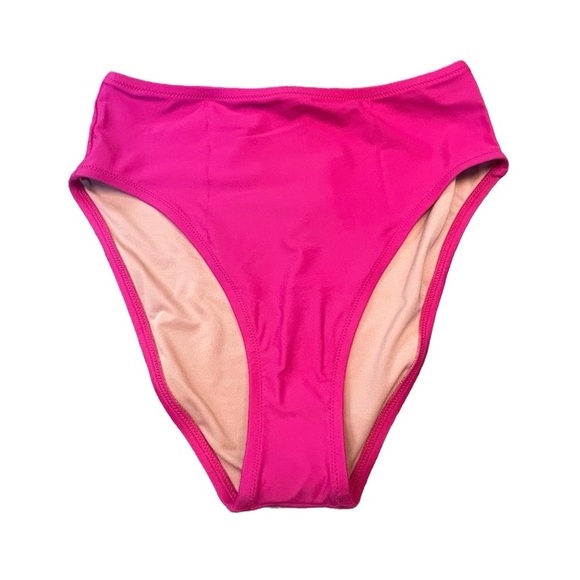 NWT J. Crew Hallie High Waisted Bikini Bottom in Magenta Orchid Pink Size Small. - Picture 6 of 14